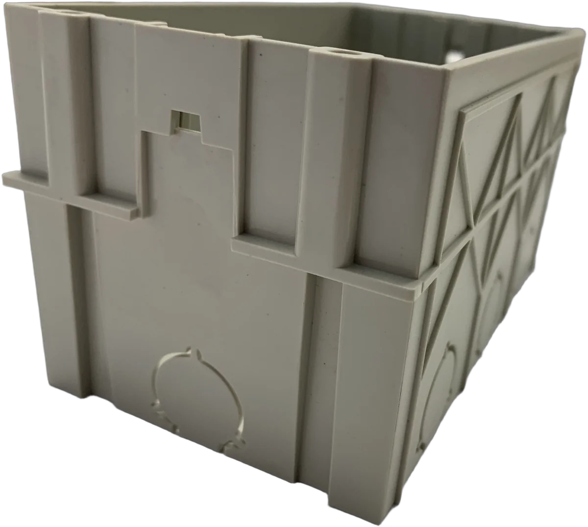 Grey plastic enclosure box