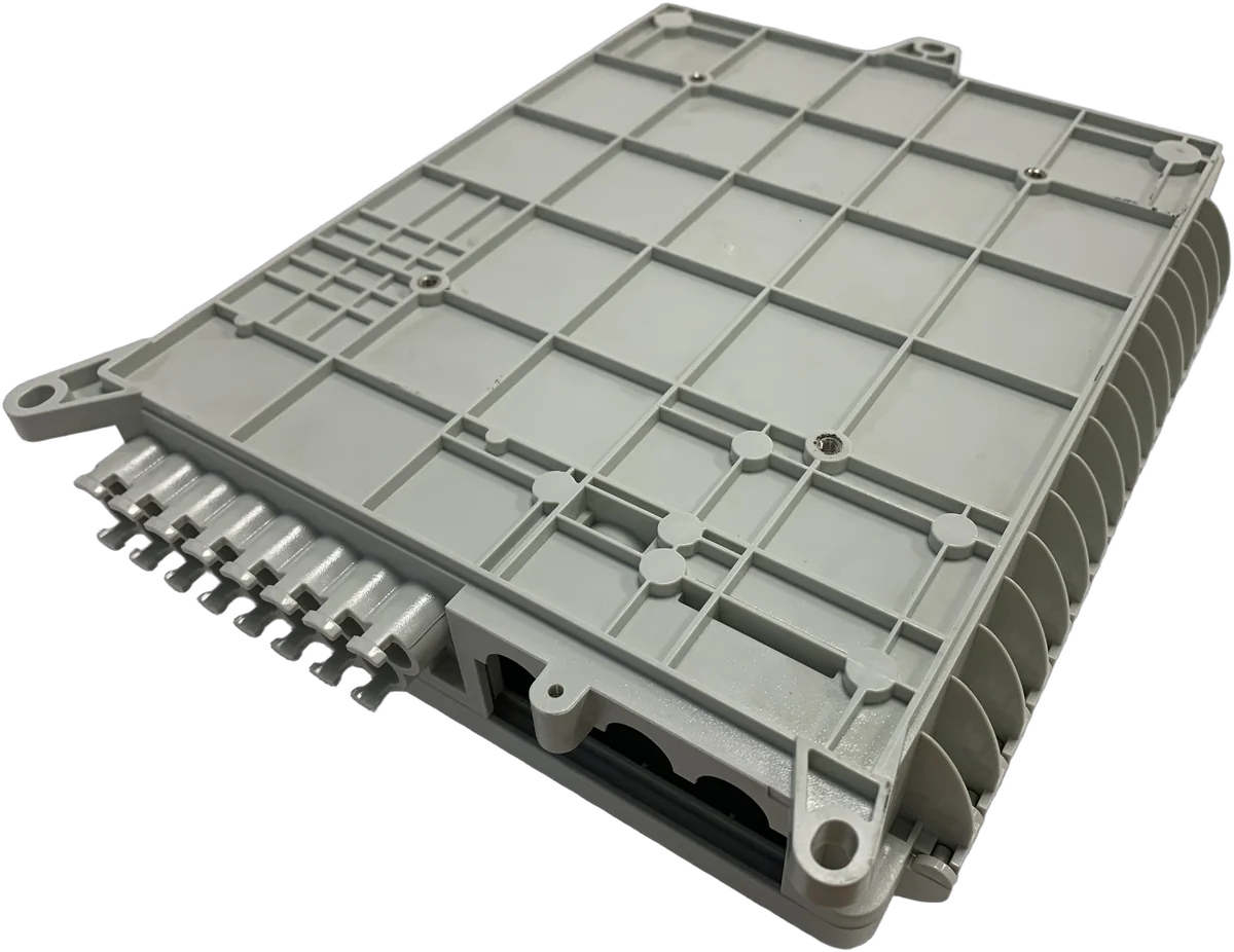 Grey plastic distribution box