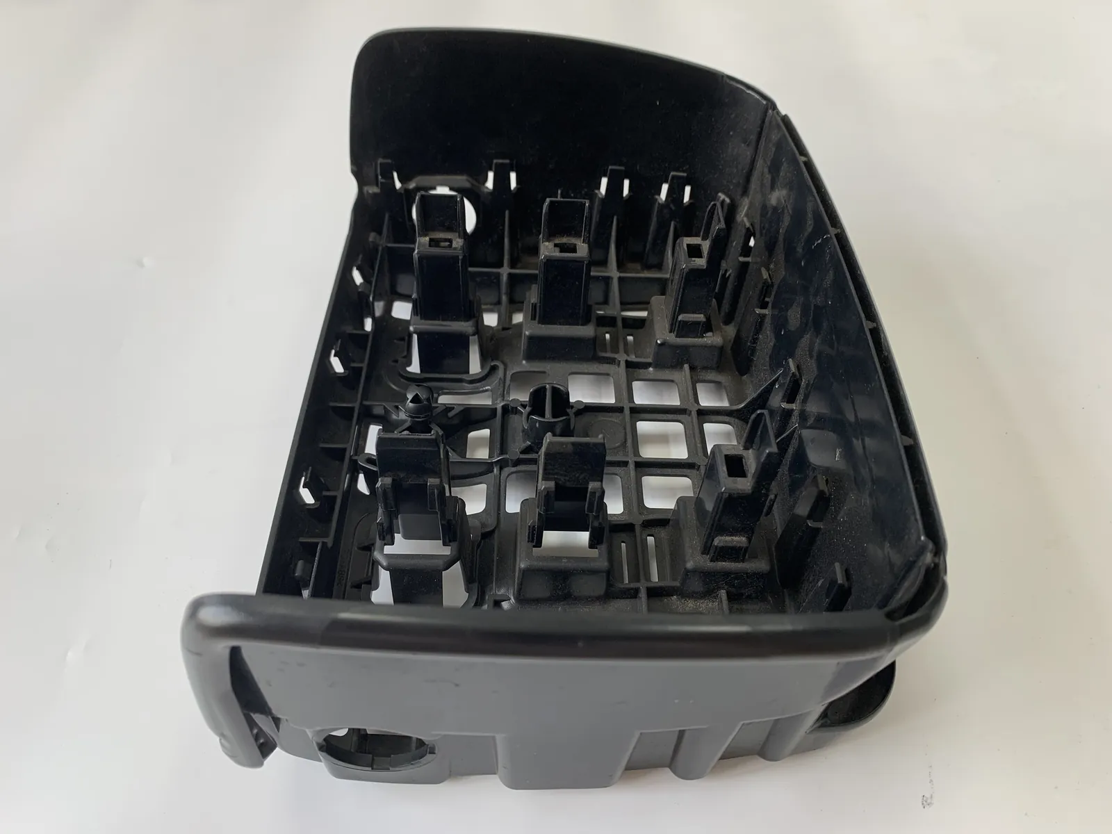 Automotive interior plastic housing moulded part